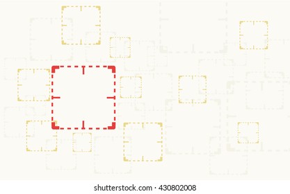 target are being watched , CCTV , Close Circuit Television watched sign  background vector 
