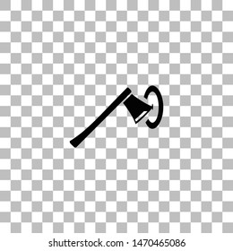 Target. Black flat icon on a transparent background. Pictogram for your project