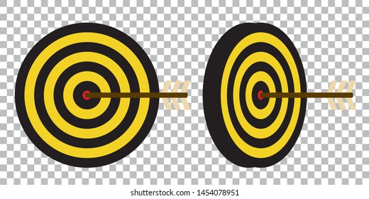 Target, Blank & Arrow or  gun target paper shooting  vector
