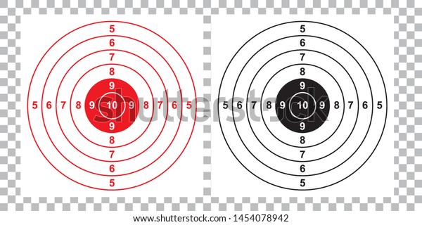 Target, Blank & Arrow or  gun target paper\
shooting  vector\
