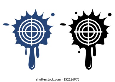 Target blue and black icon