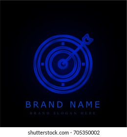 Target blue chromium metallic logo