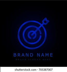 Target blue chromium metallic logo
