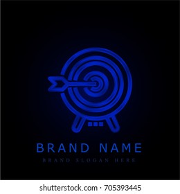 Target blue chromium metallic logo