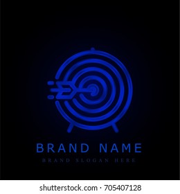 Target blue chromium metallic logo
