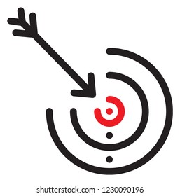 target board and arrow vector