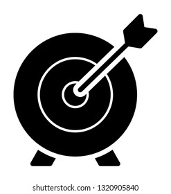 Target board glyph icon vector 