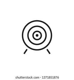 Target board line icon. Dartboard, circle, stand. Target concept. Vector illustration can be used for sport, archery, business