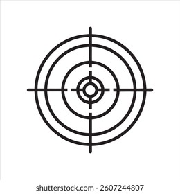 Target board outline icon vector