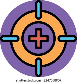 Target Board Vector Icon which is suitable for commercial work and easily modify or edit it
