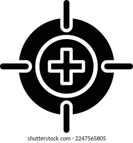 Target Board Vector Icon which is suitable for commercial work and easily modify or edit it
