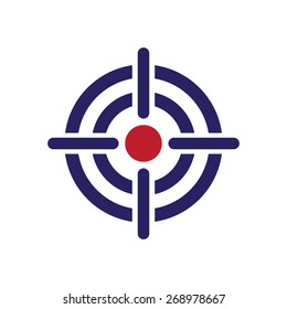 Target bold, vector illustration