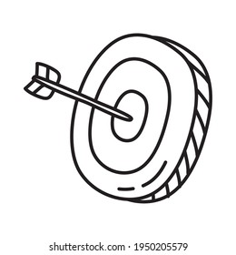 target with a bow design