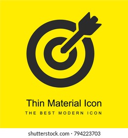 Target bright yellow material minimal icon or logo design