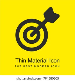 Target bright yellow material minimal icon or logo design