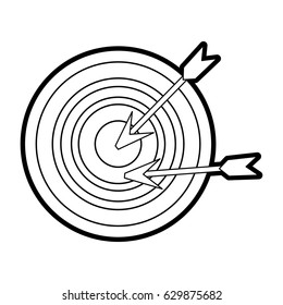 target or bullseye with arrow icon image 