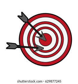 target or bullseye with arrow icon image 