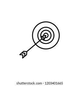 Target bullseye arrow icon vector