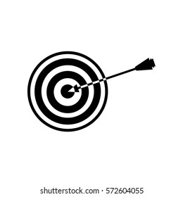 Target bullseye or arrow on target