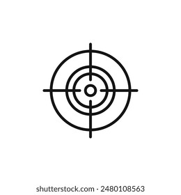 Target Bullseye Pointer Icon Perfect for Precision Apps
