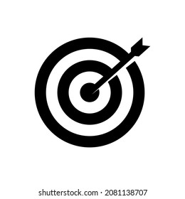 icono vectorial de topo de destino aislado en fondo blanco