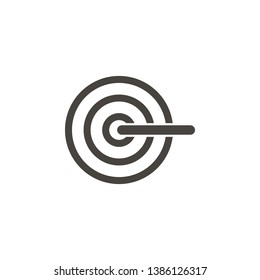 Target, bullseye vector icon. Simple element illustrationTarget, bullseye vector icon. Material concept vector illustration.