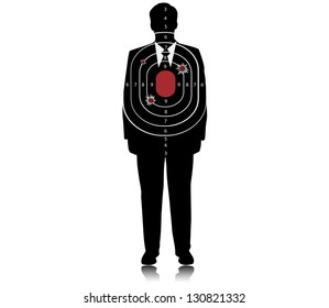 Target - Business assassination attempt.Vector