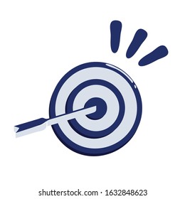Target Business blue Icon Vector