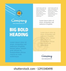 Target  Business Company Poster Template. with place for text and images. vector background