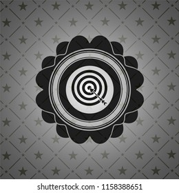 target, business icon inside black badge