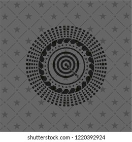 target, business icon inside dark badge