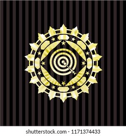 target, business icon inside shiny badge