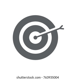 target business icon vector. target business glyph style design