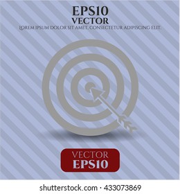 Ziel-Business-Symbol-Vektorsymbol flach eps jpg app