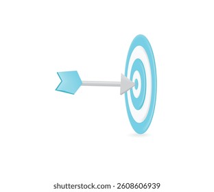 Target business marketing with arrow point