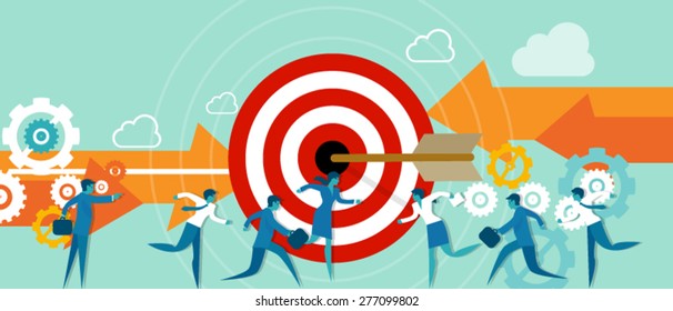 Target Business Team Work 