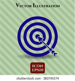 Icono o símbolo del vector de destino (negocio)