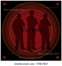 Target businessman silhouette