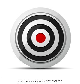 48,104 Red target icon Images, Stock Photos & Vectors | Shutterstock