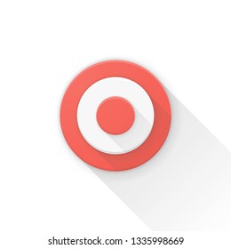 Target button Adaptive icon Ready Design illustration