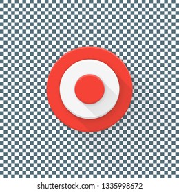Target button Adaptive icon Ready Design illustration