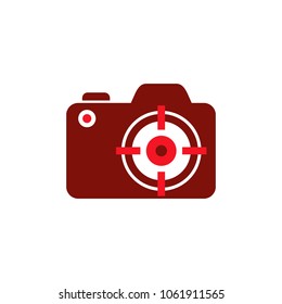 Target Camera Logo Icon Design
