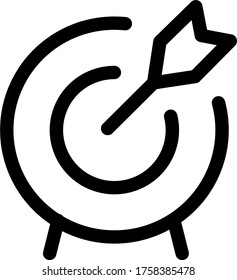 vector de icono de centro de destino para web y aplicaciones