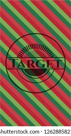 Target christmas emblem.