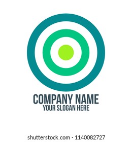 target circle, aim and abstract logo concept for company, corporate, foundation, business, startup and enterprise.