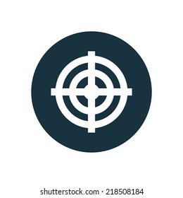 target circle background icon, isolated on white background 