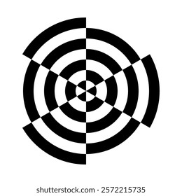 target, circle, dart vector icon on white background