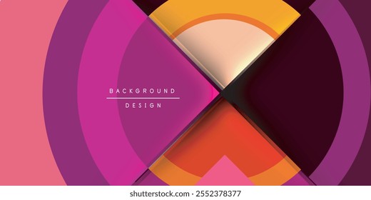 Target circle geometric abstract shapes. Vector Illustration For Wallpaper, Banner, Background, Card, Book Illustration, landing page