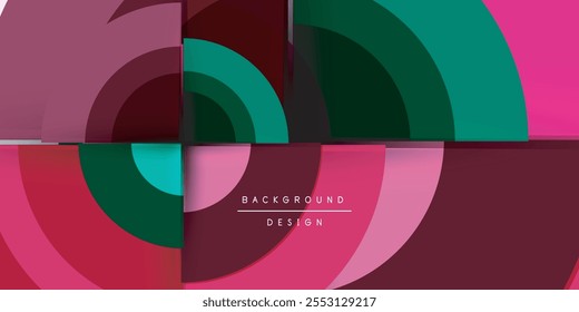 Target circle geometric abstract shapes. Vector Illustration For Wallpaper, Banner, Background, Card, Book Illustration, landing page