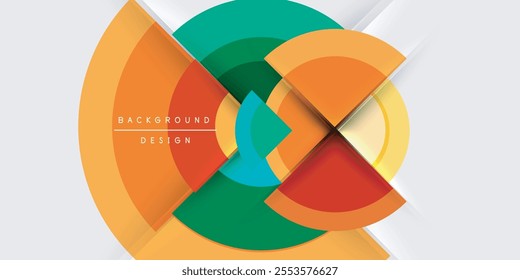 Target circle geometric abstract shapes. Vector Illustration For Wallpaper, Banner, Background, Card, Book Illustration, landing page